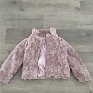 Cozy Pink Faux Fur Kids Jacket